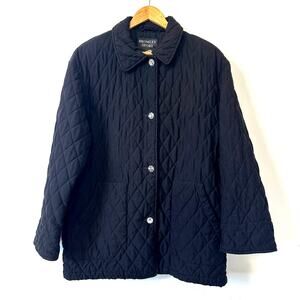 Bromley Sport Thermoloft Barn Coat Lg Black Quilted Jacket Heritage Preppy Y2K